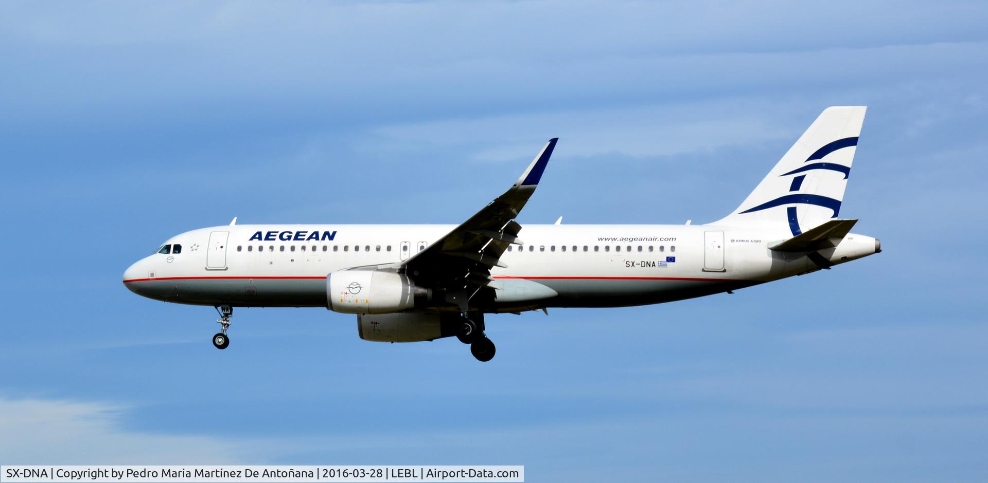 SX-DNA, 2015 Airbus A320-232 C/N 6655, El Prat -  Barcelona  -  España