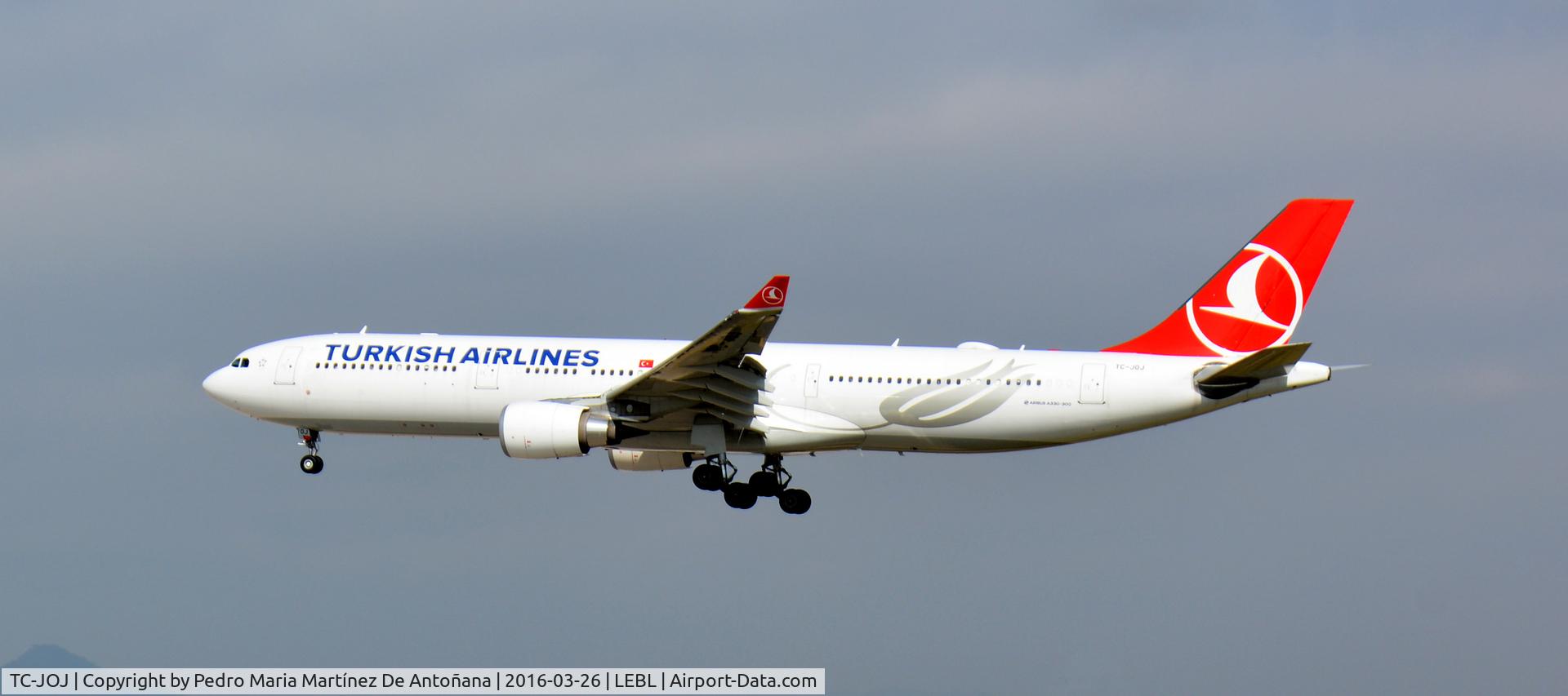 TC-JOJ, 2015 Airbus A330-303 C/N 1640, El Prat -  Barcelona  -  España