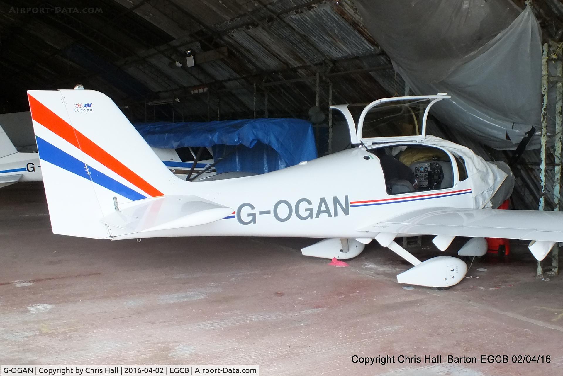 G-OGAN, 1999 Europa Tri Gear C/N PFA 247-12734, Barton resident