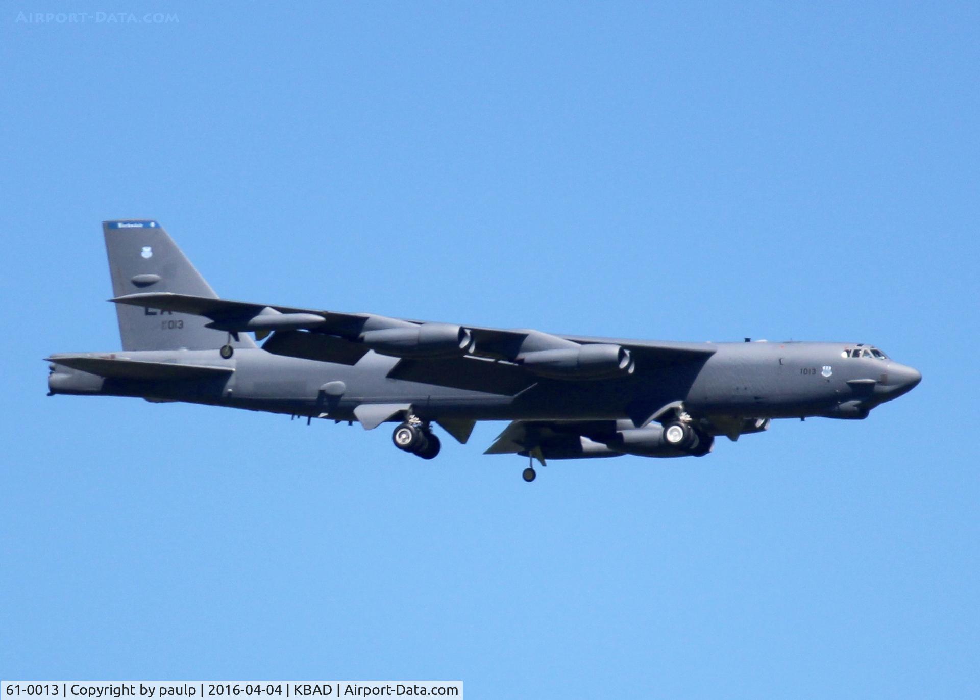 61-0013, 1961 Boeing B-52H Stratofortress C/N 464440, At Barksdale Air Force Base.
