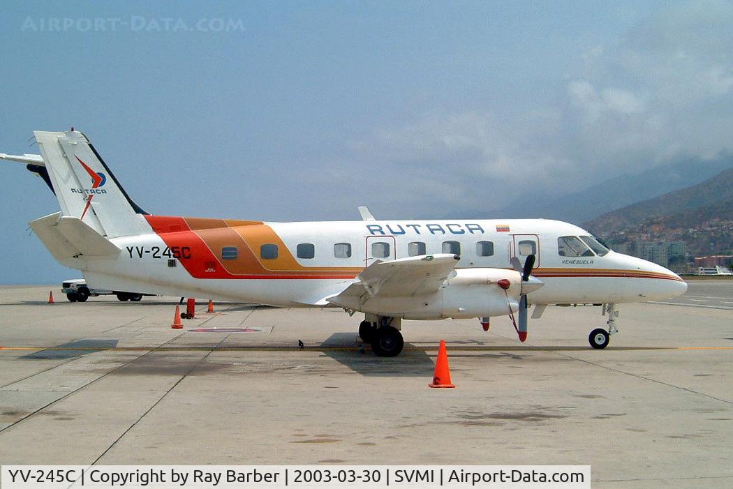 YV-245C, Embraer EMB-110P1 Bandeirante C/N 110325, Embraer Emb-110P1 Bandeirante [110325] (RUTACA) Caracas-Simon Bolivar International~YV 30/03/2003