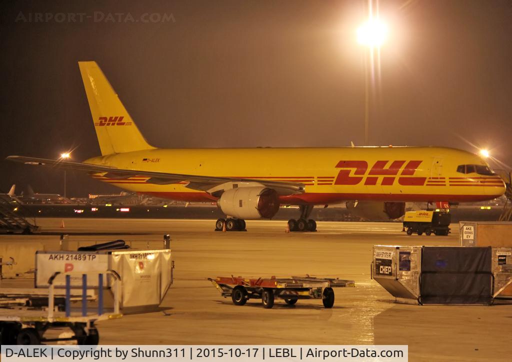 D-ALEK, 1986 Boeing 757-236/SF C/N 23533, Parked at the Cargo area...