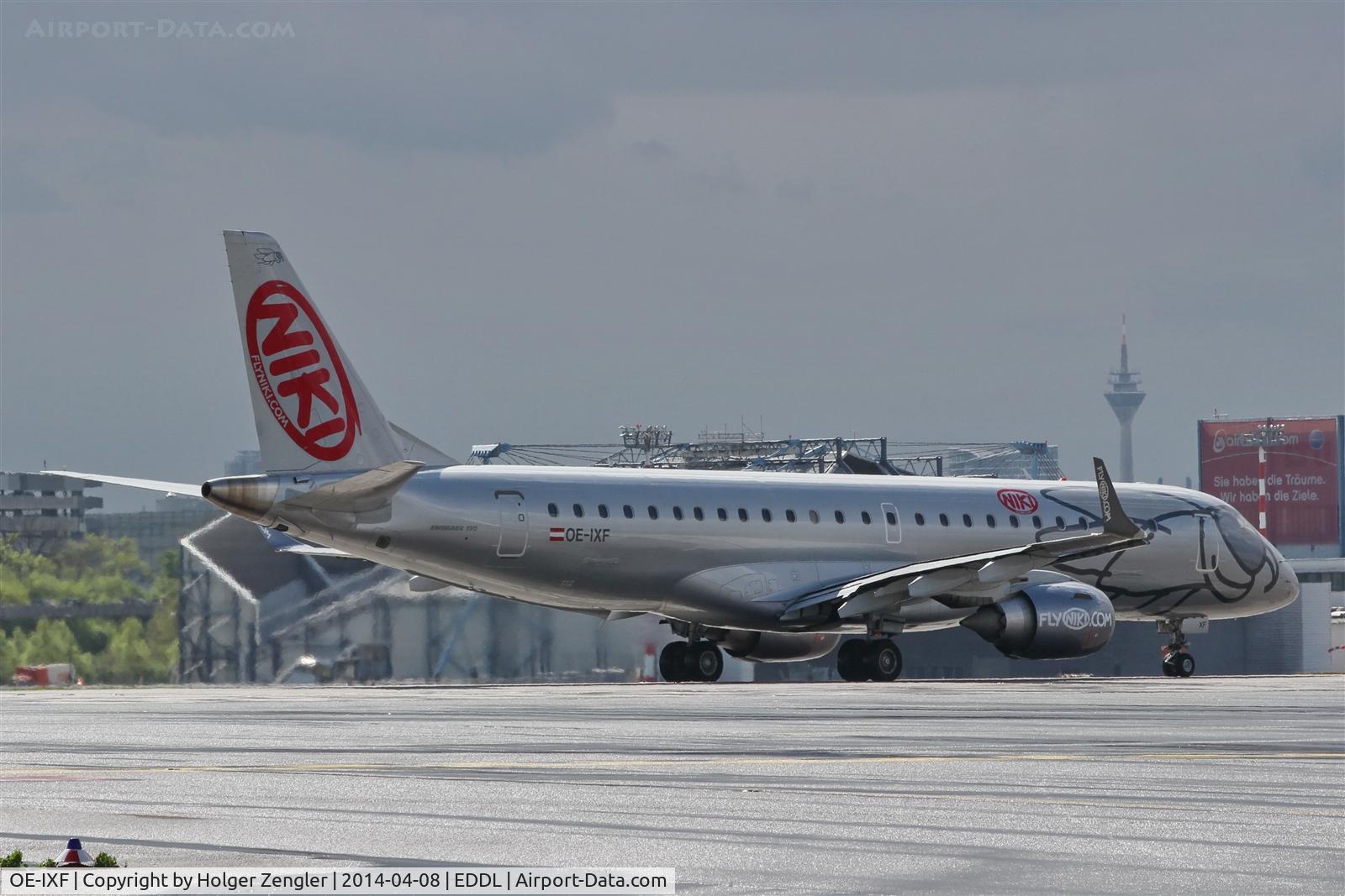 OE-IXF, 2011 Embraer 190LR (ERJ-190-100LR) C/N 19000420, Waiting for all-clear....