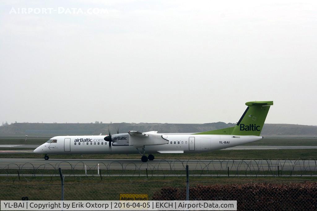 YL-BAI, 2010 De Havilland Canada DHC-8-402Q Dash 8 Dash 8 C/N 4302, YL-BAI just arrived rw 04L