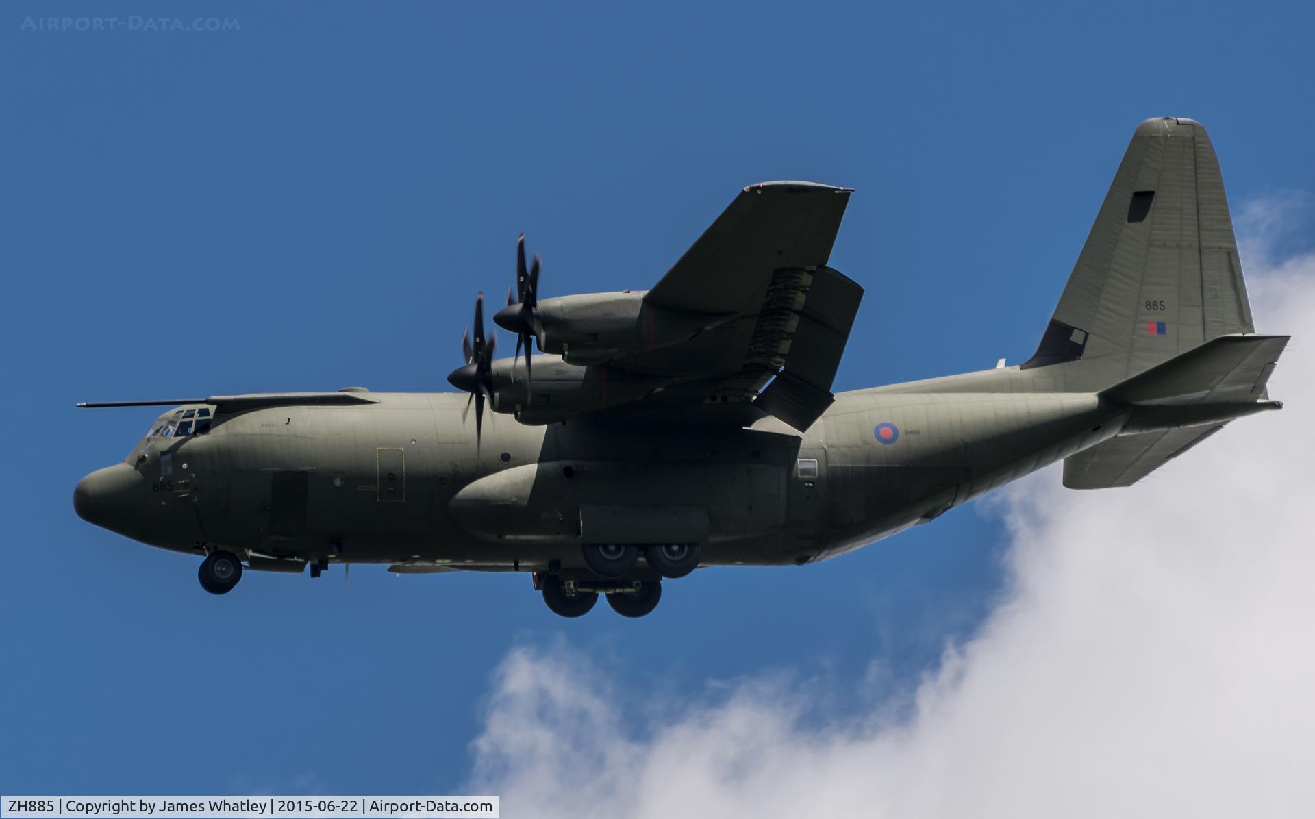 ZH885, 1999 Lockheed Martin C-130J Hercules C.5 C/N 382-5483, Near Boscombe Down being used for training