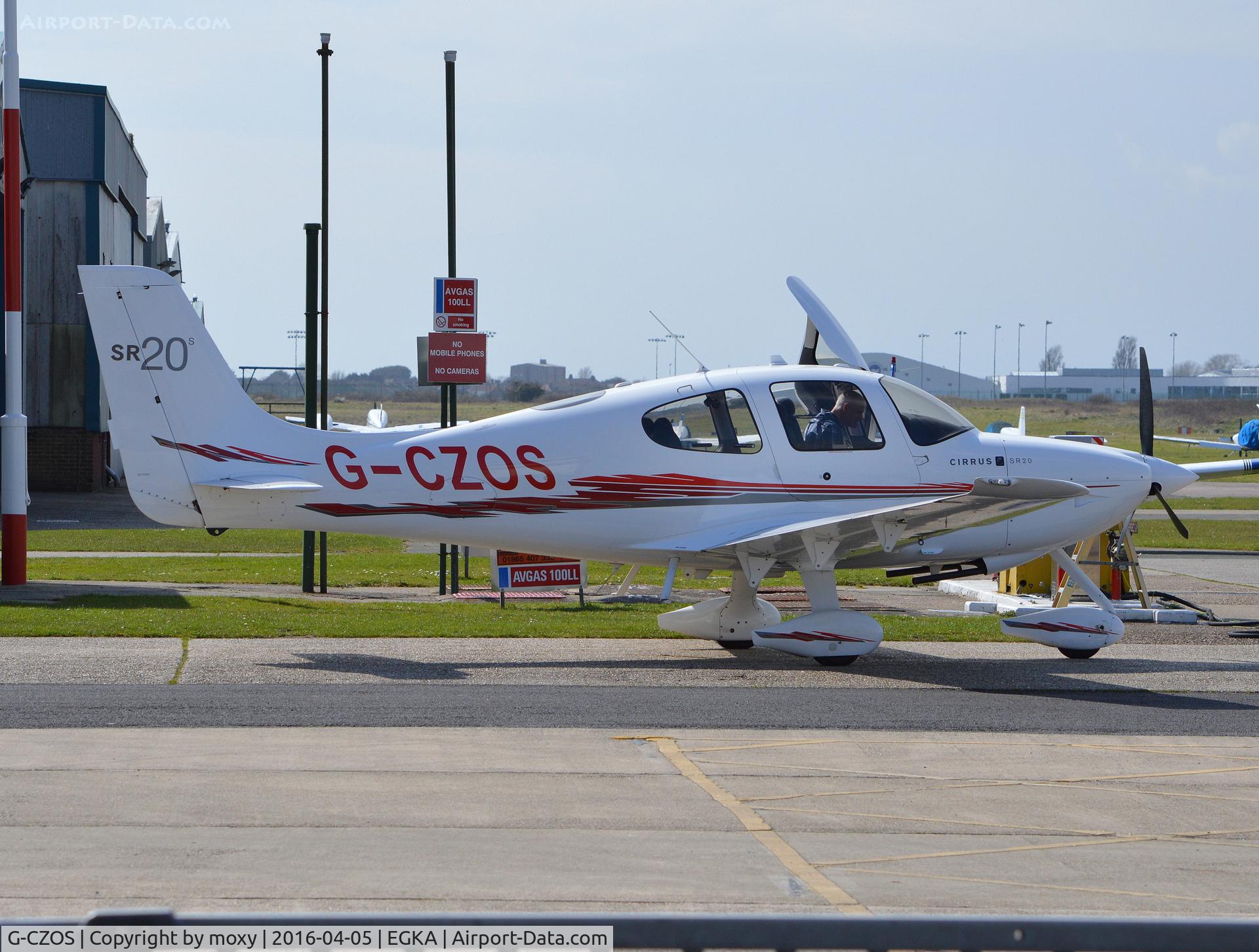 G-CZOS, 2010 Cirrus SR20S C/N 2038, Cirrus SR20 at Shoreham. EX N510UK