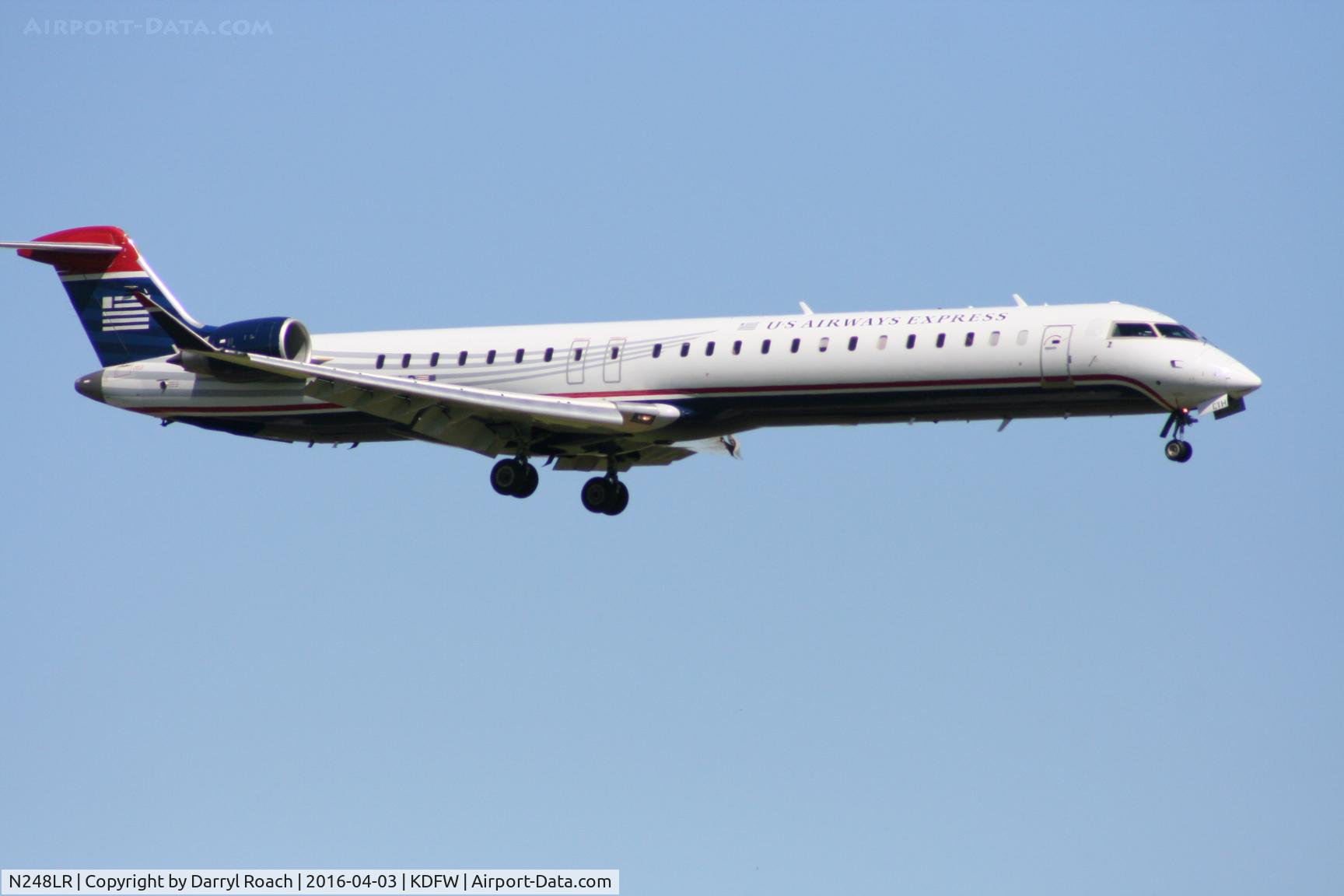 N248LR, 2011 Bombardier CRJ-900LR (CL-600-2D24) C/N 15274, ASH CRJ9 short final 18R.