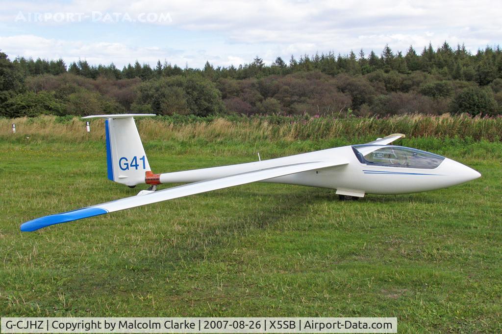G-CJHZ, 1980 Schleicher ASW-20 C/N 20313, Schleicher ASW-20 at The Yorkshire Gliding Club, Sutton Bank, August 2007.