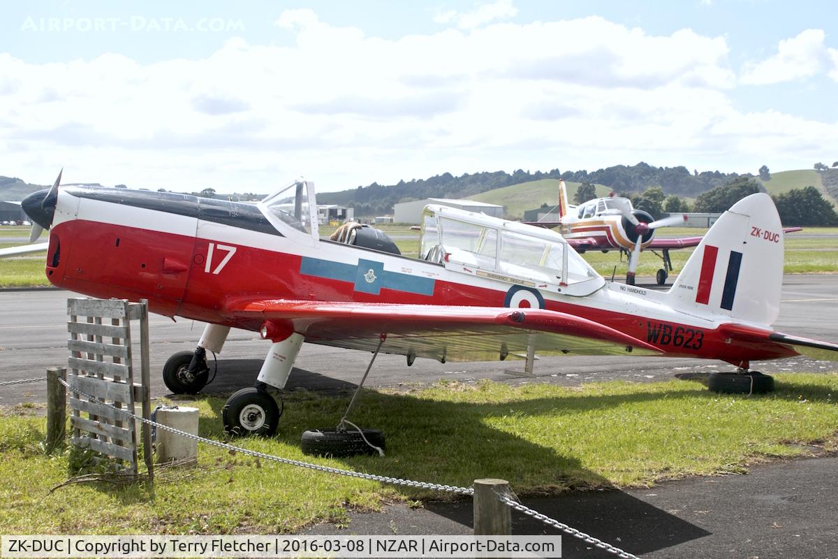 ZK-DUC, 1950 De Havilland DHC-1 Chipmunk T.10 C/N C1/0064, At Ardmore Airfield , New Zealand