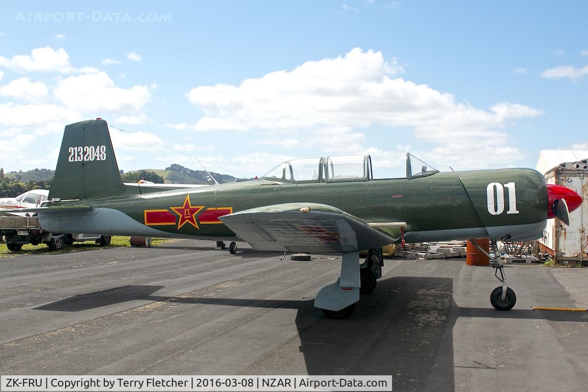 ZK-FRU, Nanchang CJ-6 C/N 2132048, At Ardmore Airfield , New Zealand