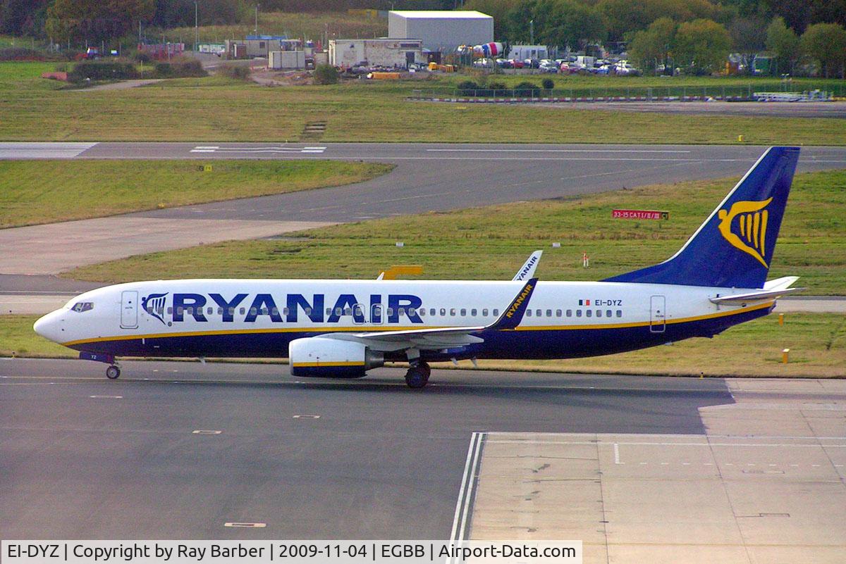 EI-DYZ, 2008 Boeing 737-8AS C/N 37518, Boeing 737-8AS [37518] (Ryanair) Birmingham Int'l~G 04/11/2009