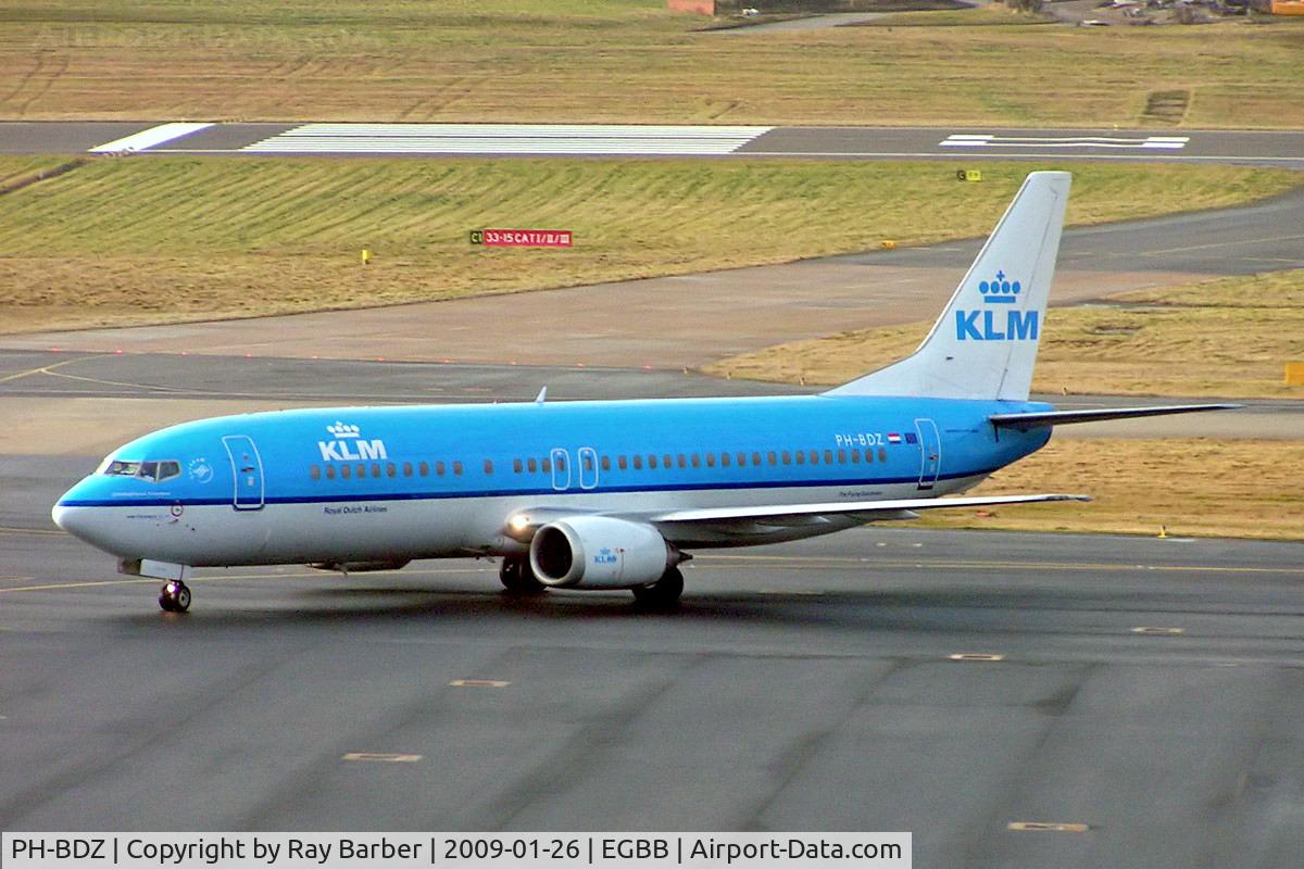 PH-BDZ, Boeing 737-406 C/N 25355, Boeing 737-406 [25355] (KLM Royal Dutch Airlines) Birmingham Int'l~G 26/01/2009