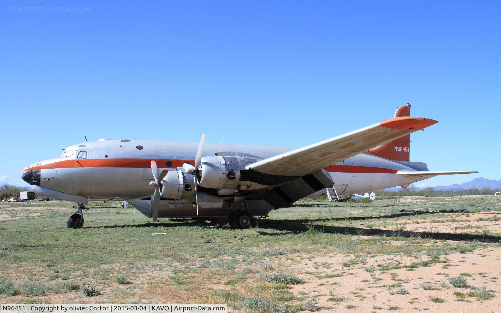 N96451, 1945 Douglas C-54S Skymaster (DC-4) C/N 10592/323, Avra Valley. Due to be scrapped in 2016