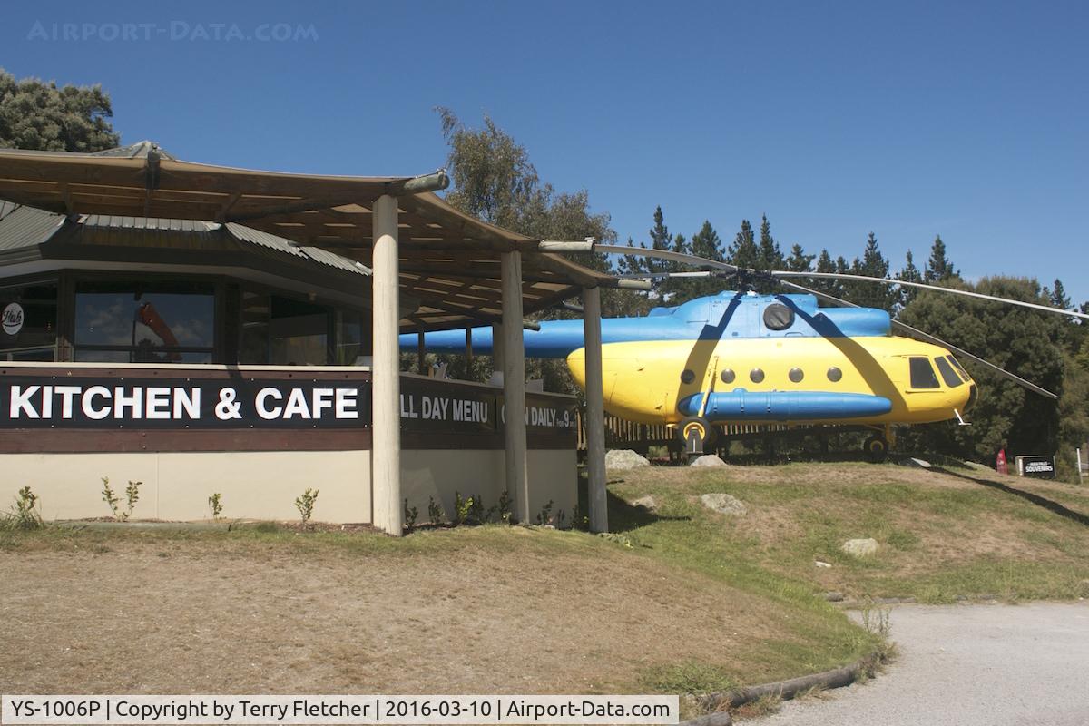 YS-1006P, 1972 Mil Mi-8TS Hip C/N 40705, At Heli Adventure Flights Hub Cafe, near Huka Falls, New Zealand