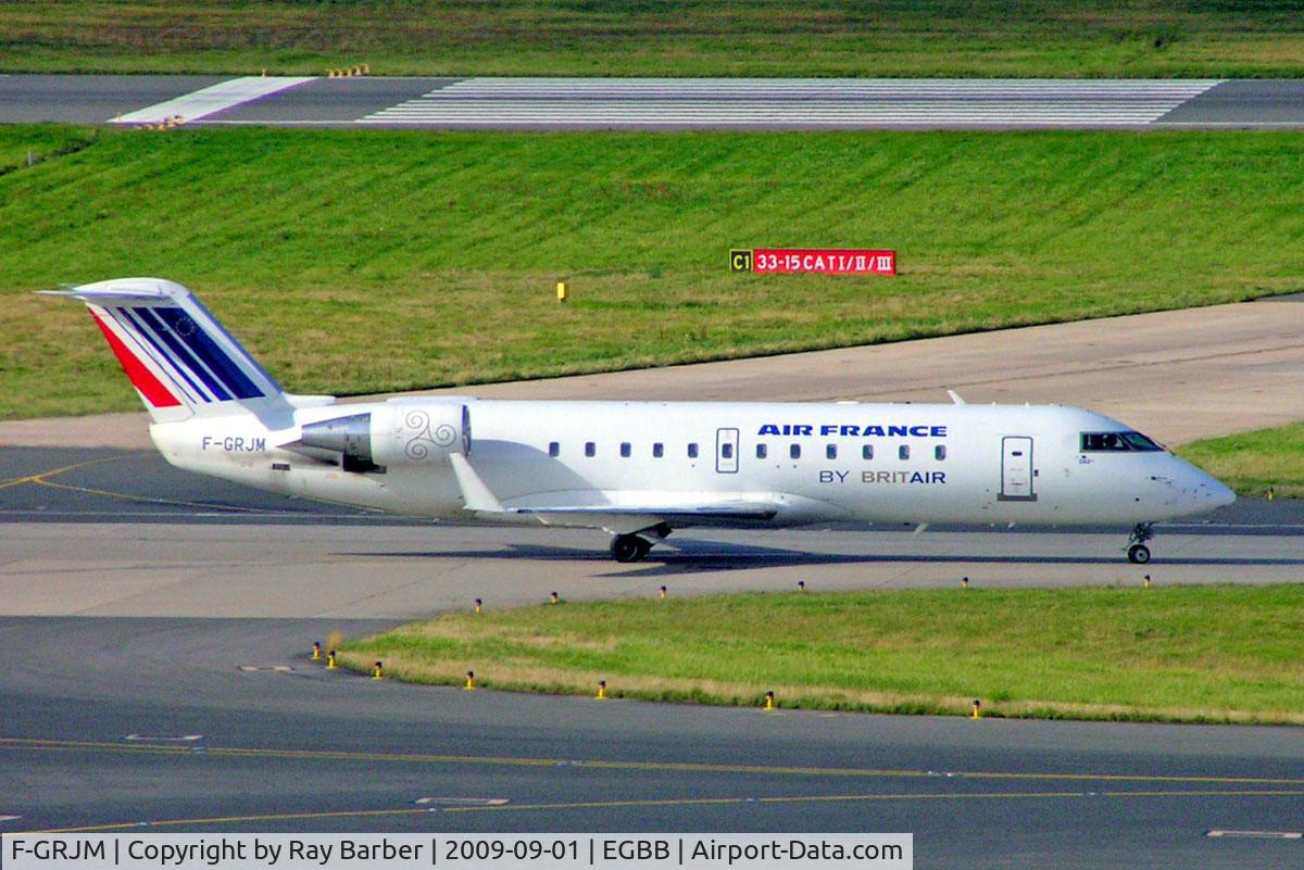 F-GRJM, 1998 Canadair CRJ-100ER (CL-600-2B19) C/N 7222, Canadair CRJ-100ER [7222] (Air France/Britair) Birmingham Int'l~G 01/09/2009