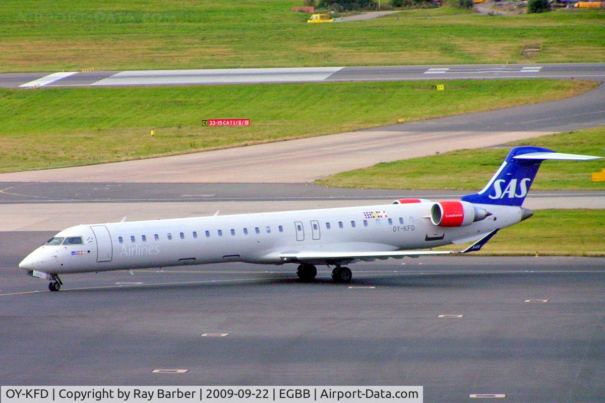OY-KFD, 2009 Bombardier CRJ-900 (CL-600-2D24) C/N 15221, Canadair CRJ-900 [15221] (SAS Scandinavian Airlines) Birmingham Int'l~G 22/09/2009
