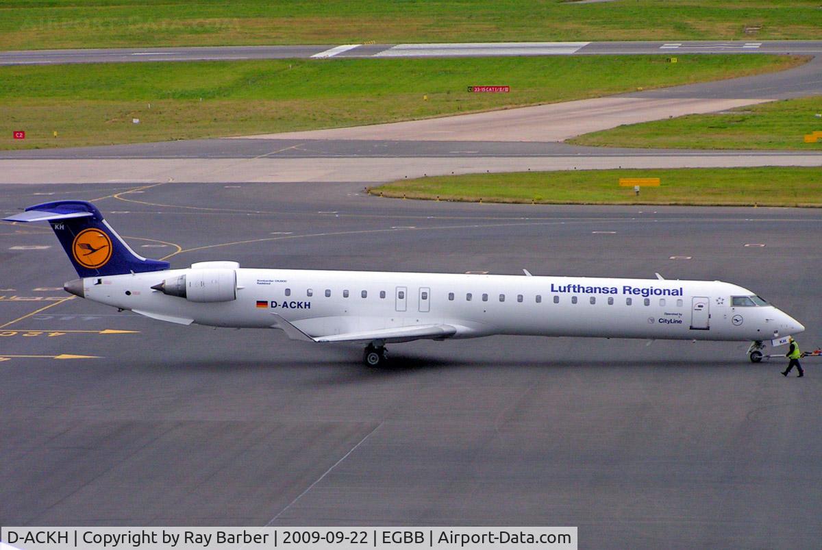 D-ACKH, 2006 Bombardier CRJ-900LR (CL-600-2D24) C/N 15085, Canadair CRJ-900 [15085] (Lufthansa Regional) Birmingham Int'l~G 22/09/2009