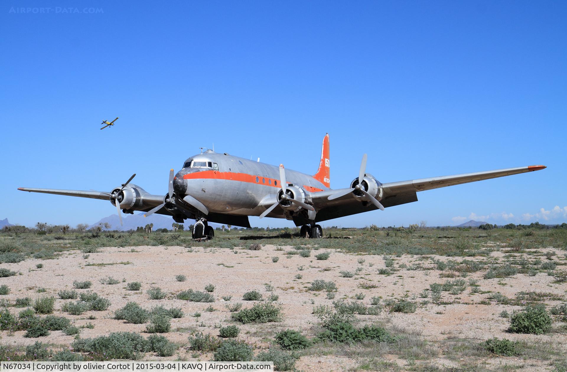 N67034, 1945 Douglas C-54Q Skymaster (DC-4) C/N 22202, Under the sun of arizona