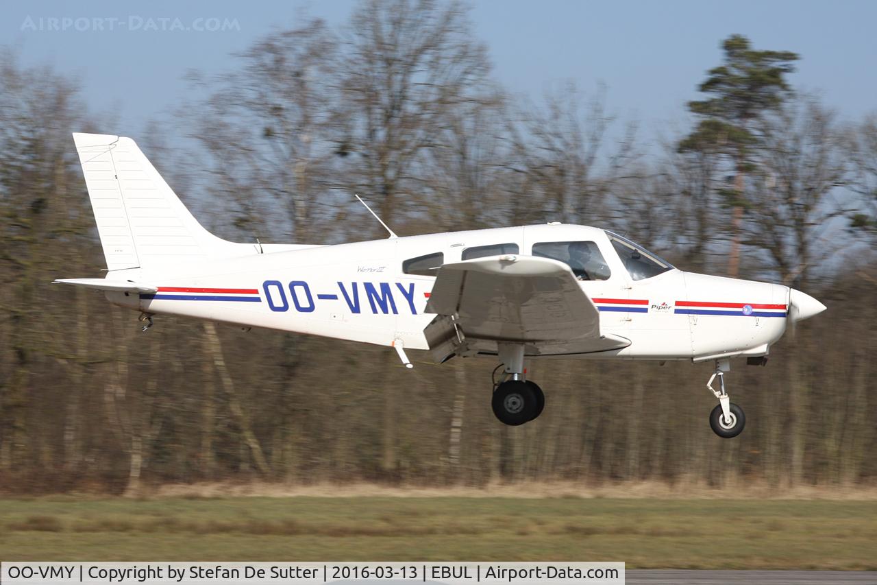 OO-VMY, 2007 Piper PA-28-161 C/N 2842287, Landing runway 07.