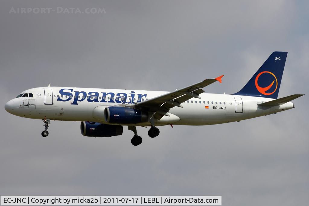 EC-JNC, 2005 Airbus A320-232 C/N 2589, Landing