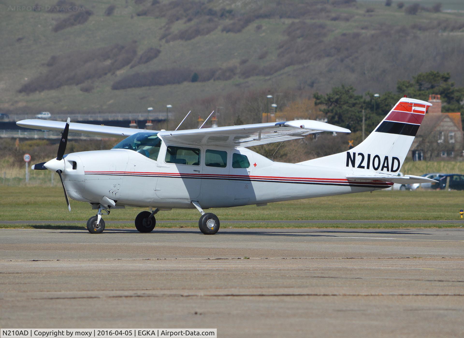 N210AD, 1967 Cessna 210G Centurion C/N 210-58835, Cessna 210G at Shoreham