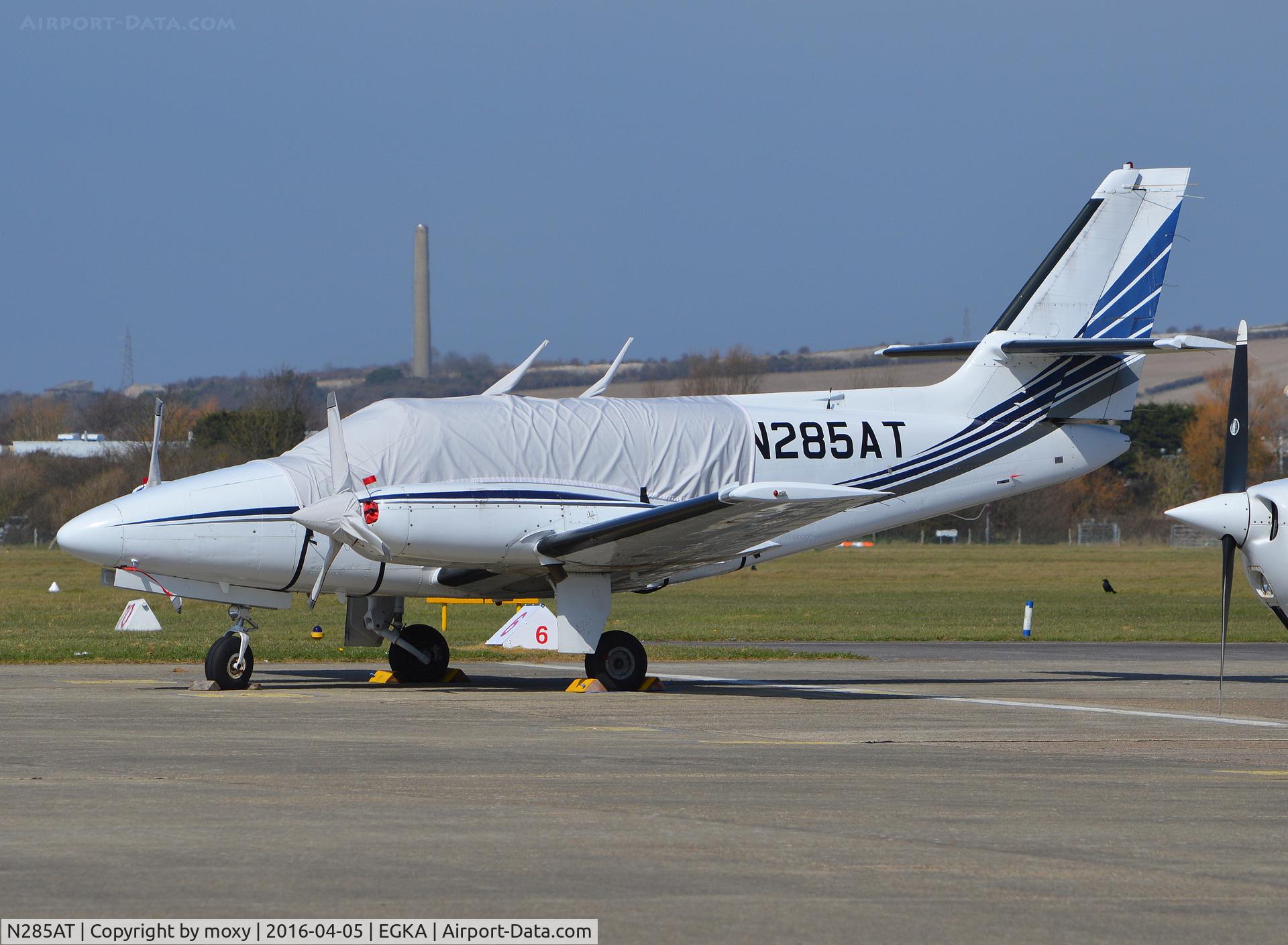 N285AT, 1982 Cessna T303 Crusader C/N T30300005, Cessna T303 Crusader at Shoreham.