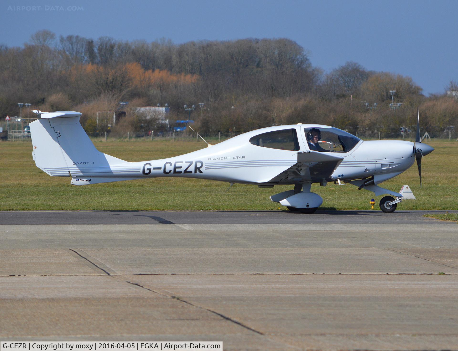 G-CEZR, 2008 Diamond DA-40D Diamond Star C/N D4.343, Diamond DA-40D Diamond Star at Shoreham.