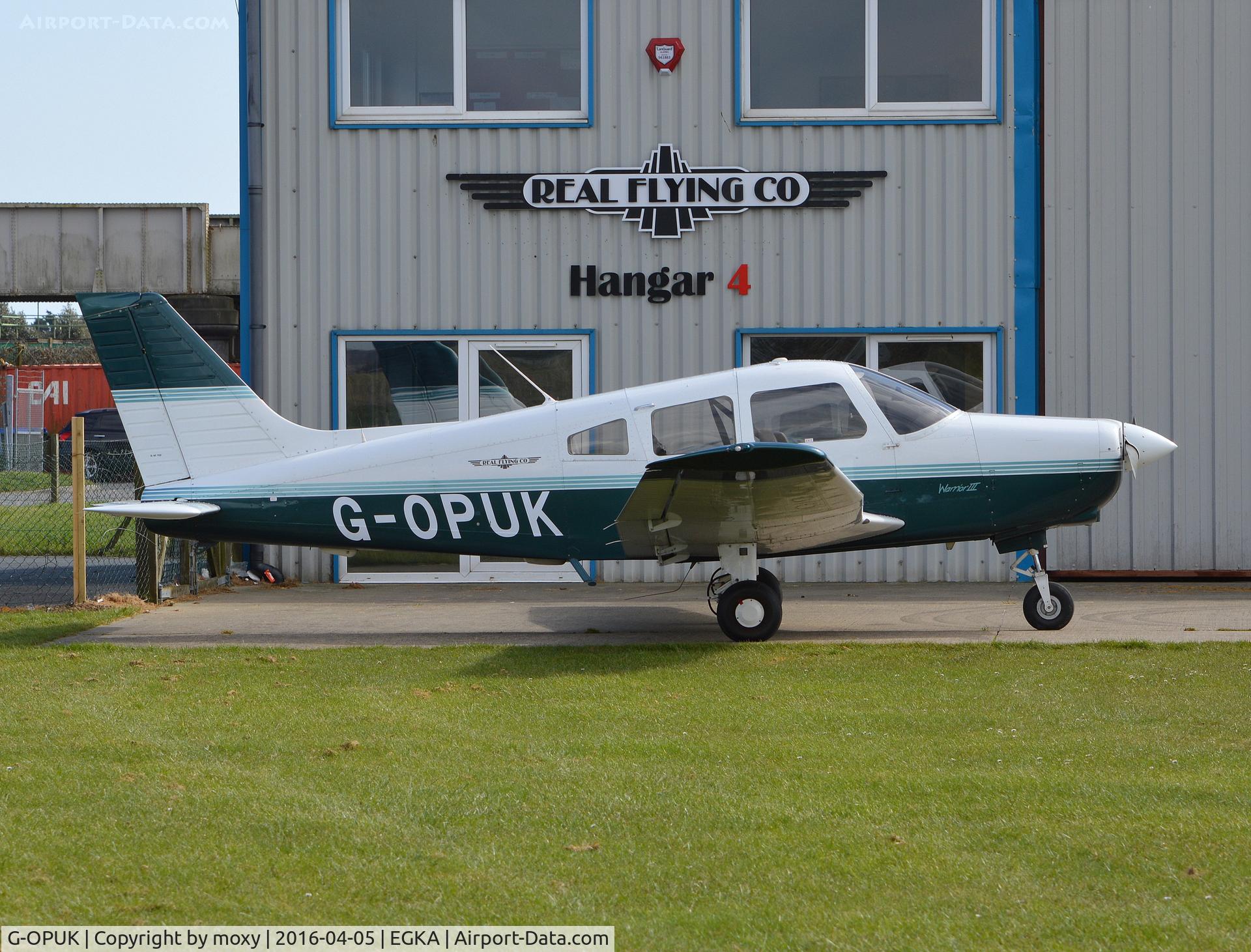 G-OPUK, 2007 Piper PA-28-161 Cherokee Warrior II C/N 2842288, Piper Cherokee Warrior III at Shoreham. Ex N30904