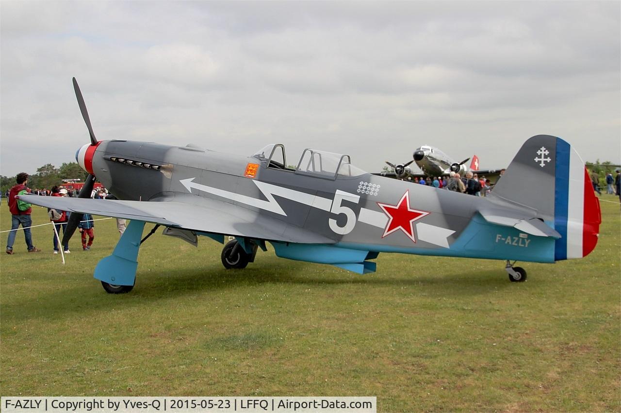 F-AZLY, Yakovlev Yak-3U C/N 172890, Yakovlev Yak-3U, Static display, La Ferté-Alais airfield (LFFQ) Airshow 2015