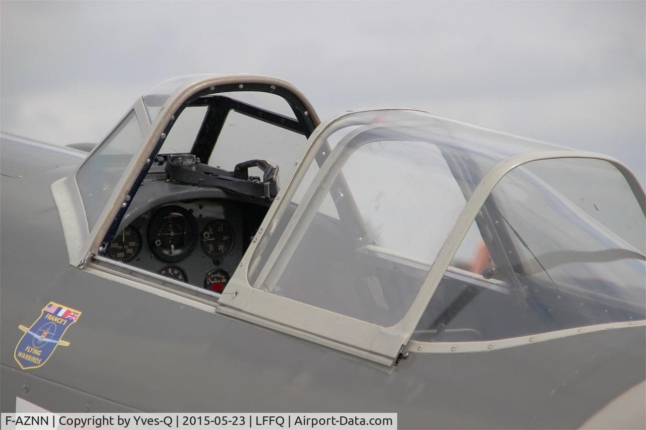 F-AZNN, Yakovlev Yak-11 C/N 25 III/05, Yakovlev YAK-11, Close view of cockpit, La Ferté-Alais airfield (LFFQ) Airshow 2015