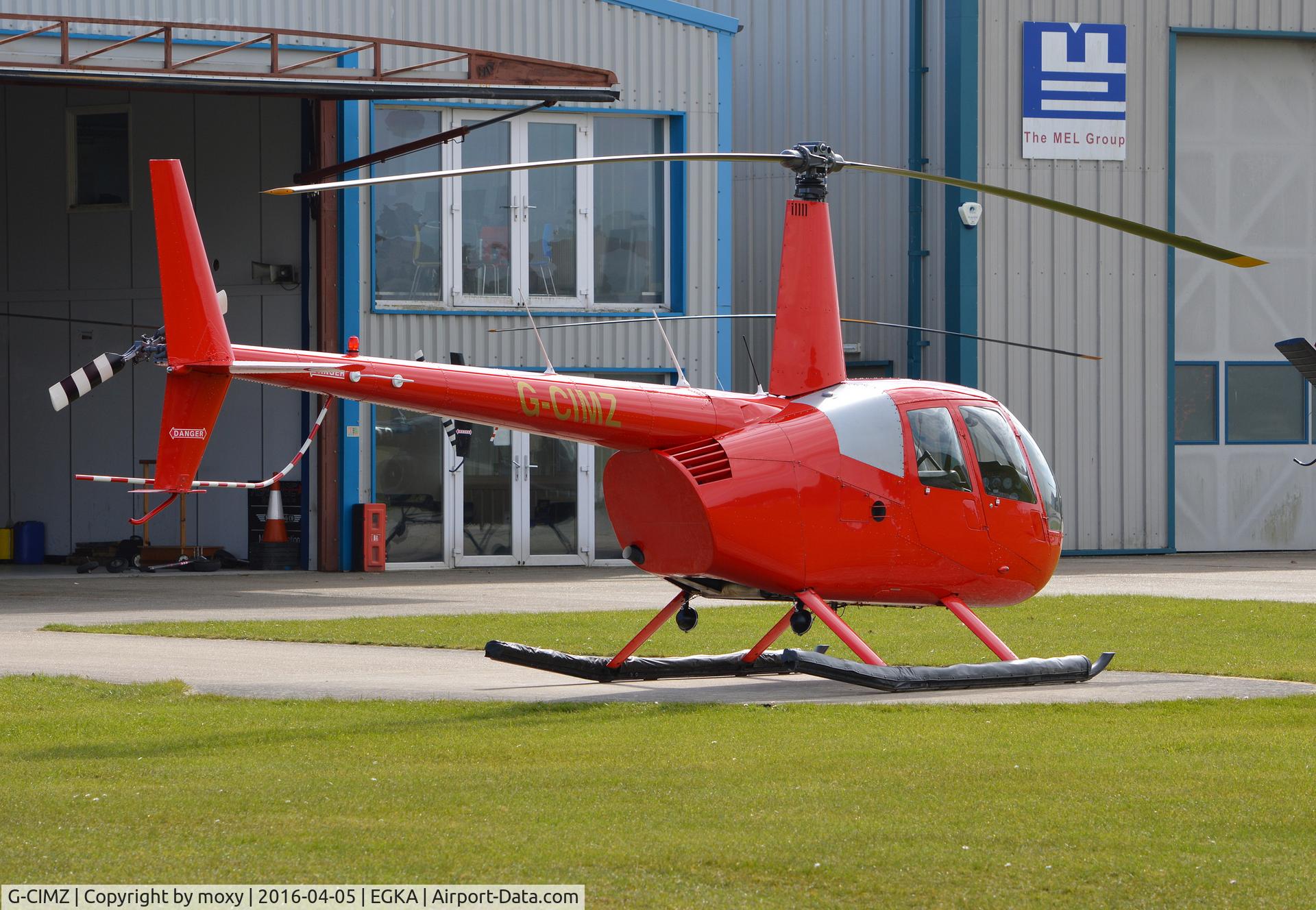 G-CIMZ, 2006 Robinson R44  Raven II C/N 11188, Robinson R44 Raven II at Shoreham. Ex OY-HPK