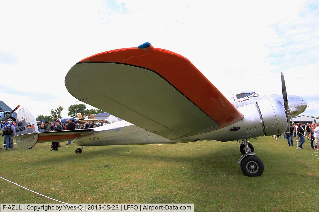 F-AZLL, 1941 Lockheed 12A Electra Junior C/N 1287, Lockheed 12A Electra Junior, Static display, La Ferté-Alais airfield (LFFQ) Airshow 2015