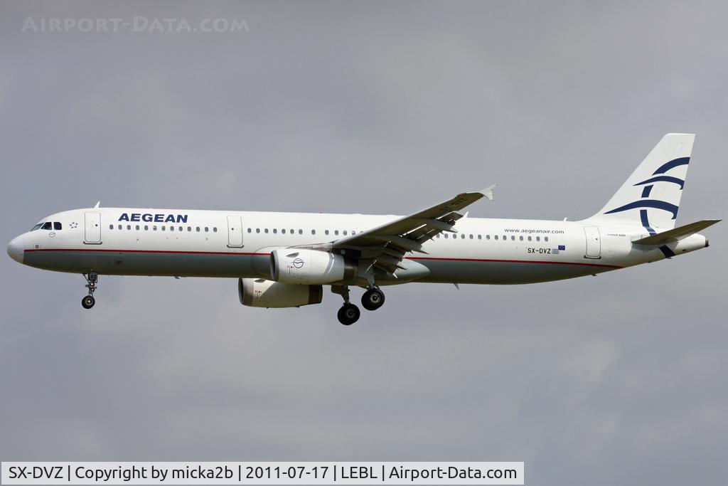 SX-DVZ, 2009 Airbus A321-231 C/N 3820, Landing