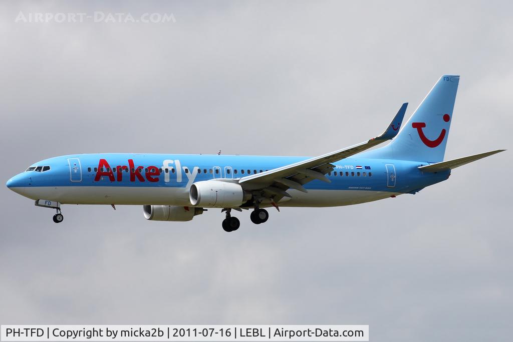 PH-TFD, 2011 Boeing 737-86N C/N 38014, Landing