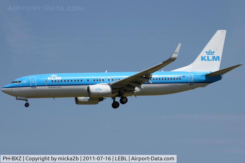 PH-BXZ, 2008 Boeing 737-8K2 C/N 30368, Landing