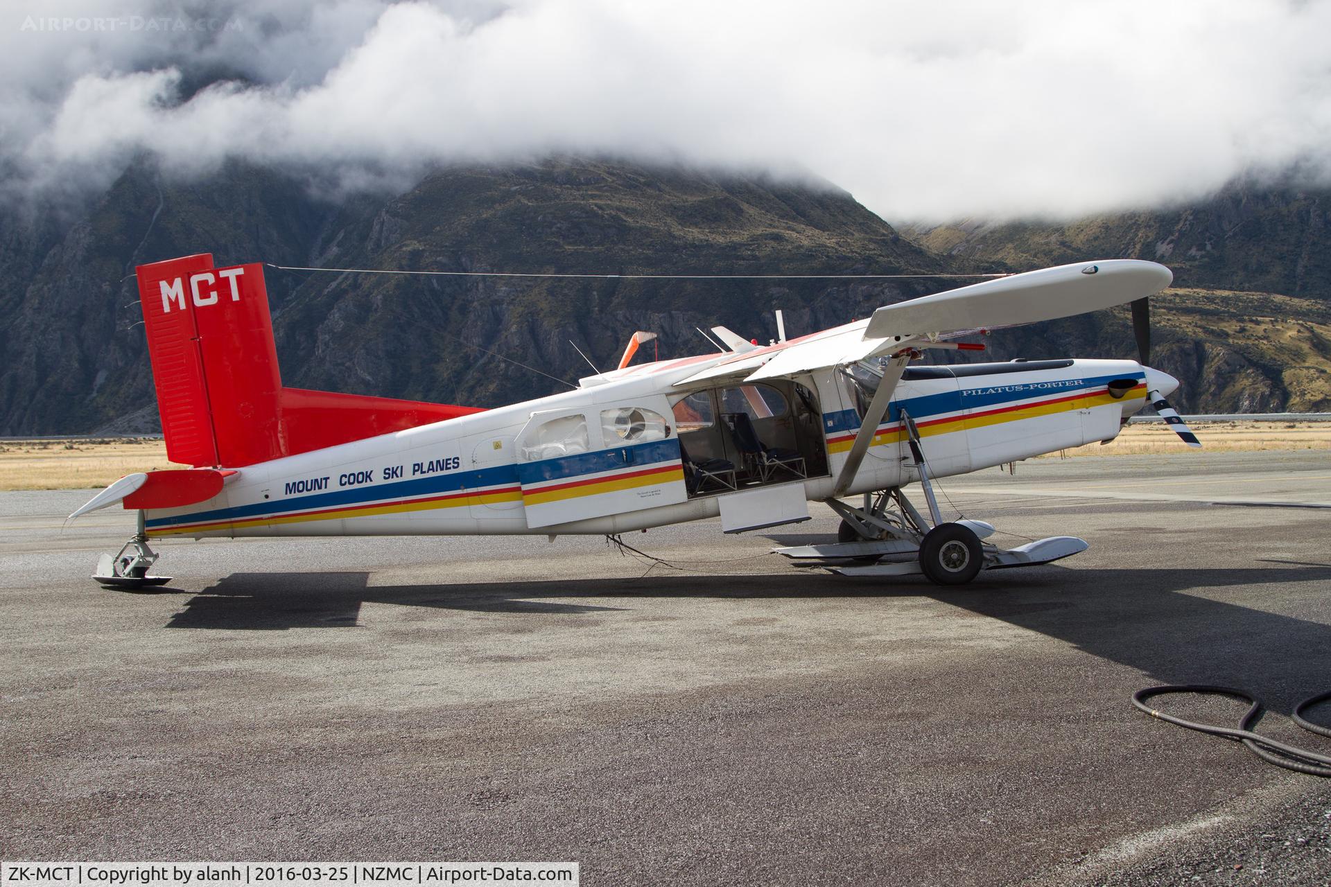 ZK-MCT, Pilatus PC-6/B2-H4 Turbo Porter C/N 841, Waiting for the weather to clear