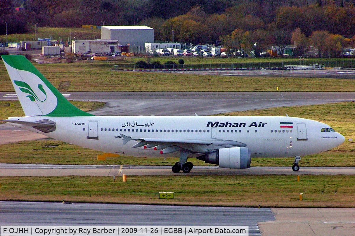 F-OJHH, 1991 Airbus A310-304 C/N 586, Airbus A310-304 [586] (Mahan Air) Birmingham Int'l~G 26/11/2009