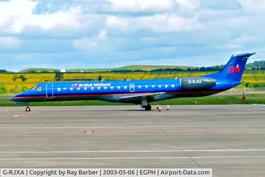 G-RJXA, 1999 Embraer EMB-145EP (ERJ-145EP) C/N 145136, Embraer ERJ-145EP [145136] (British Midland Airways) Edinburgh-Turnhouse~G 06/05/2003