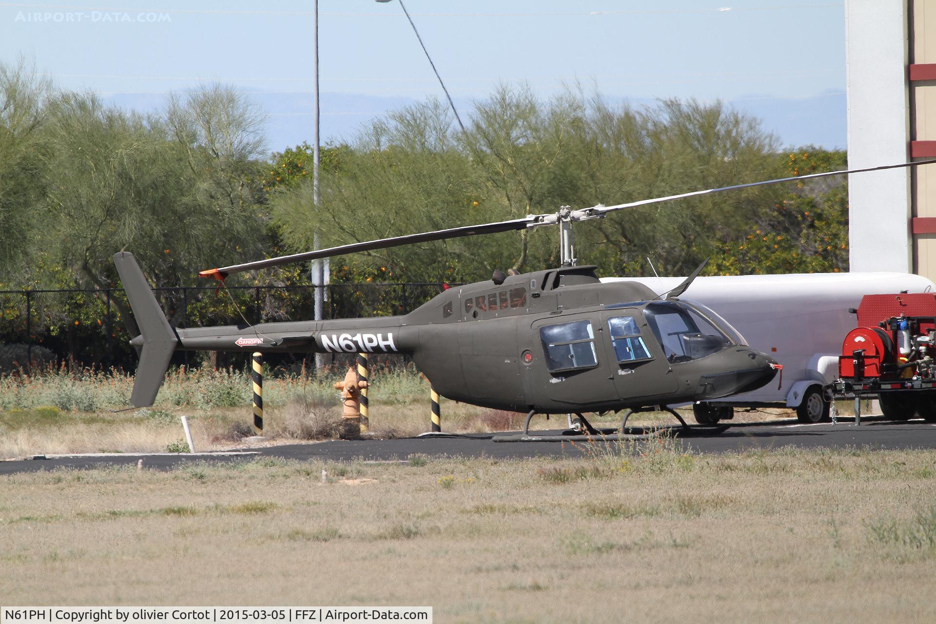 N61PH, 1981 Bell 206B C/N 3282, Falcon field