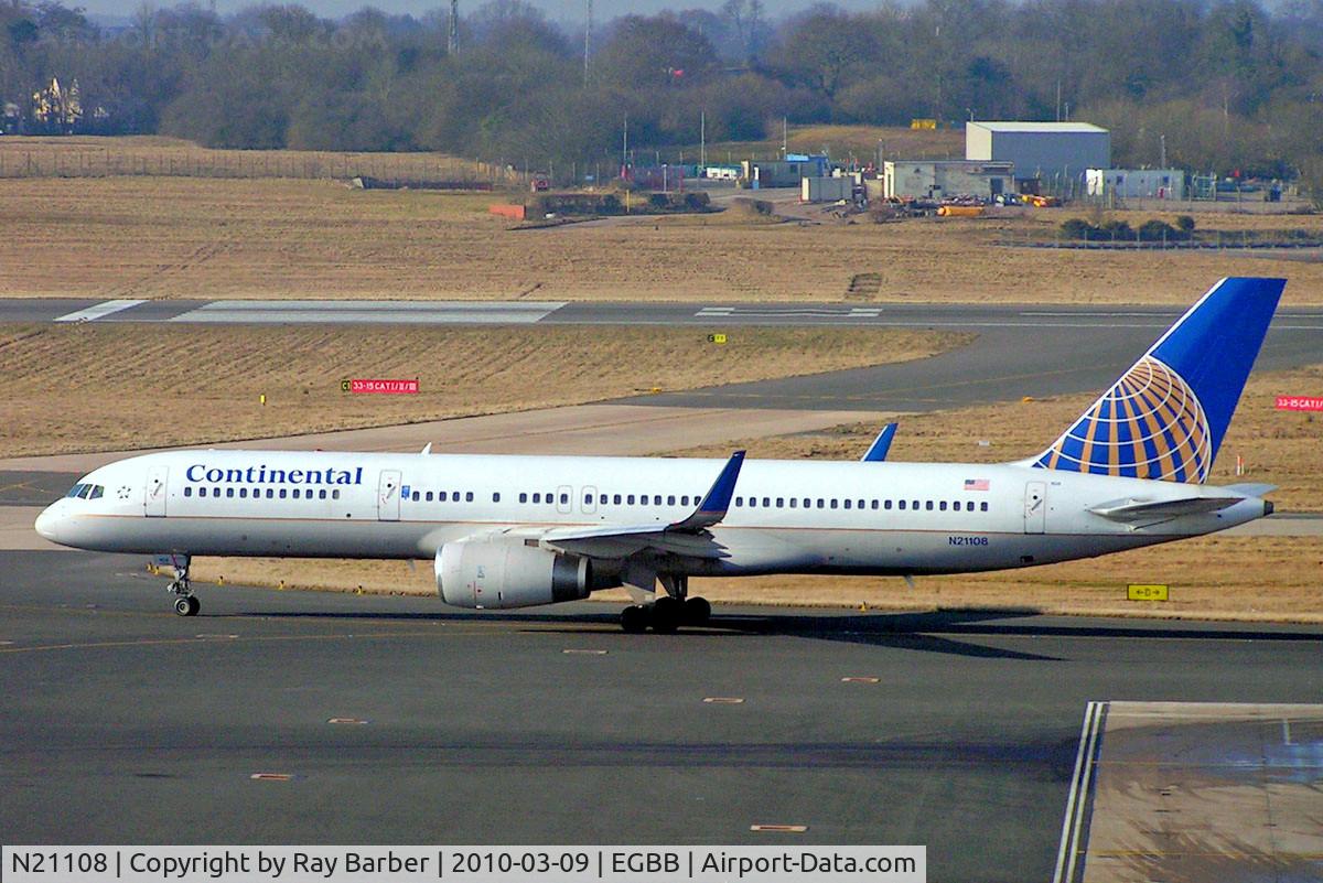 N21108, 1994 Boeing 757-224 C/N 27298, Boeing 757-224 [27298] (Continental Airlines) Birmingham Int'l~G 09/03/2010