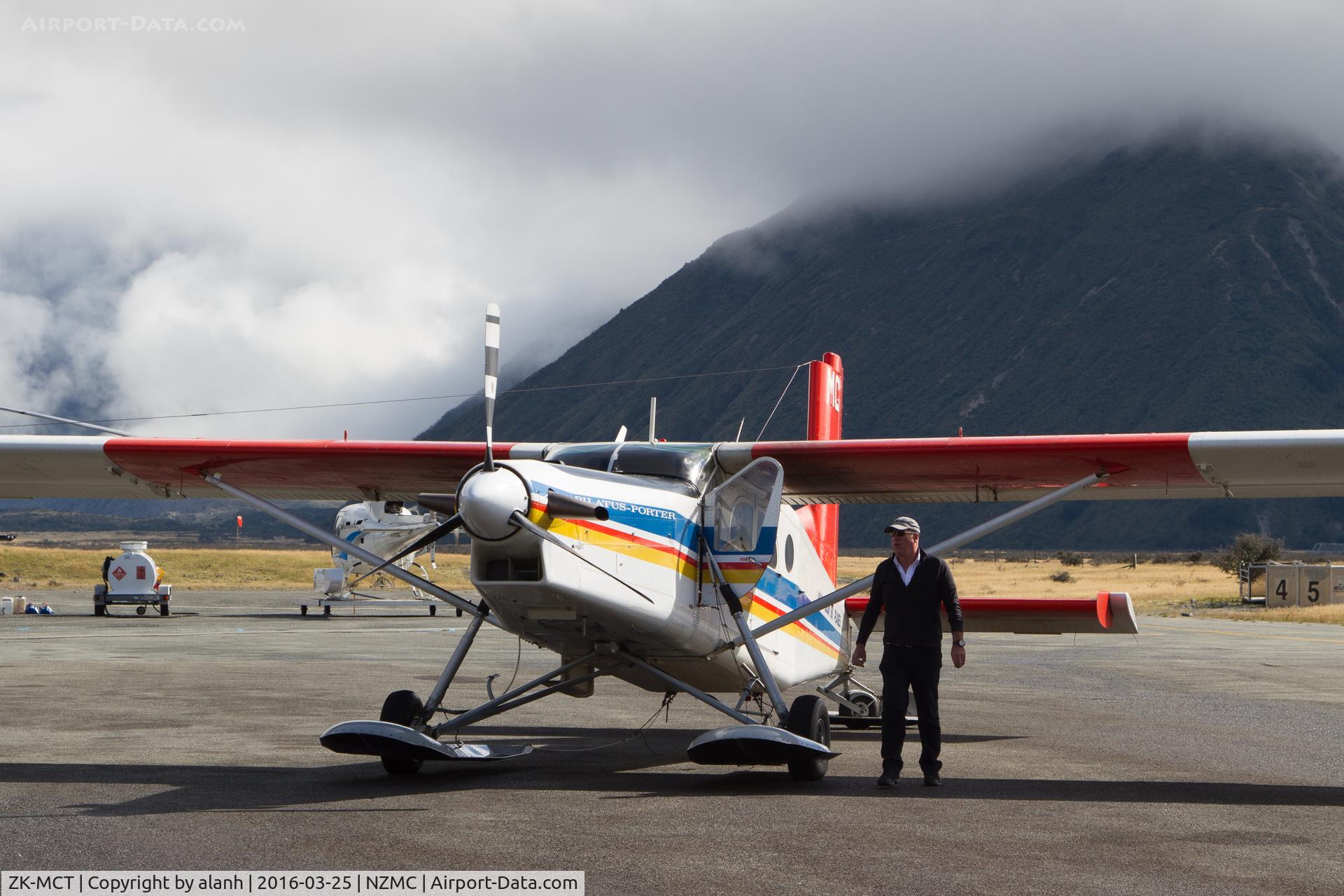 ZK-MCT, Pilatus PC-6/B2-H4 Turbo Porter C/N 841, Waiting for the weather to clear