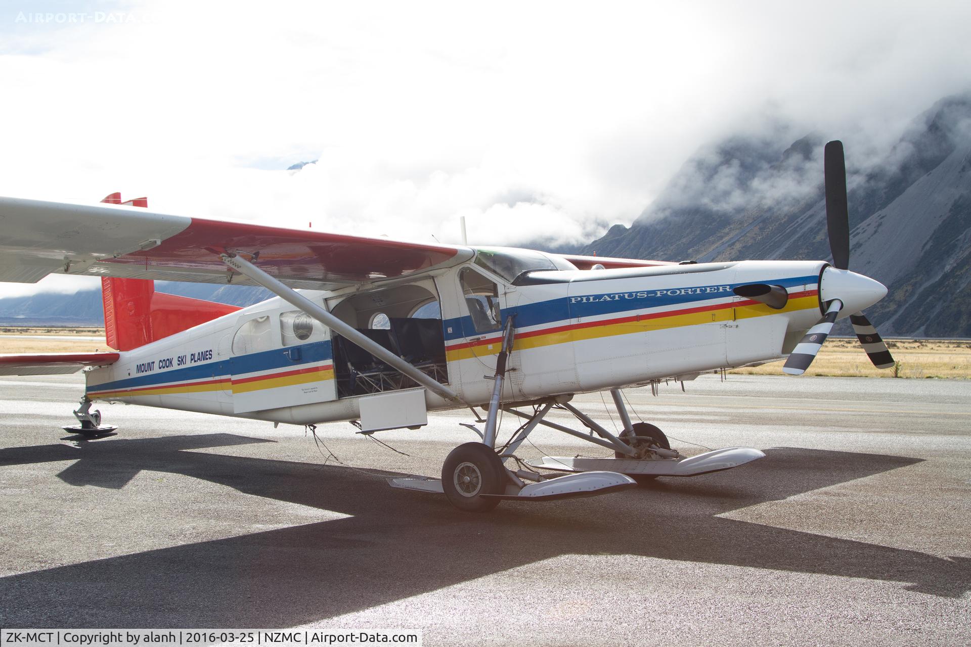 ZK-MCT, Pilatus PC-6/B2-H4 Turbo Porter C/N 841, Waiting for the weather to clear
