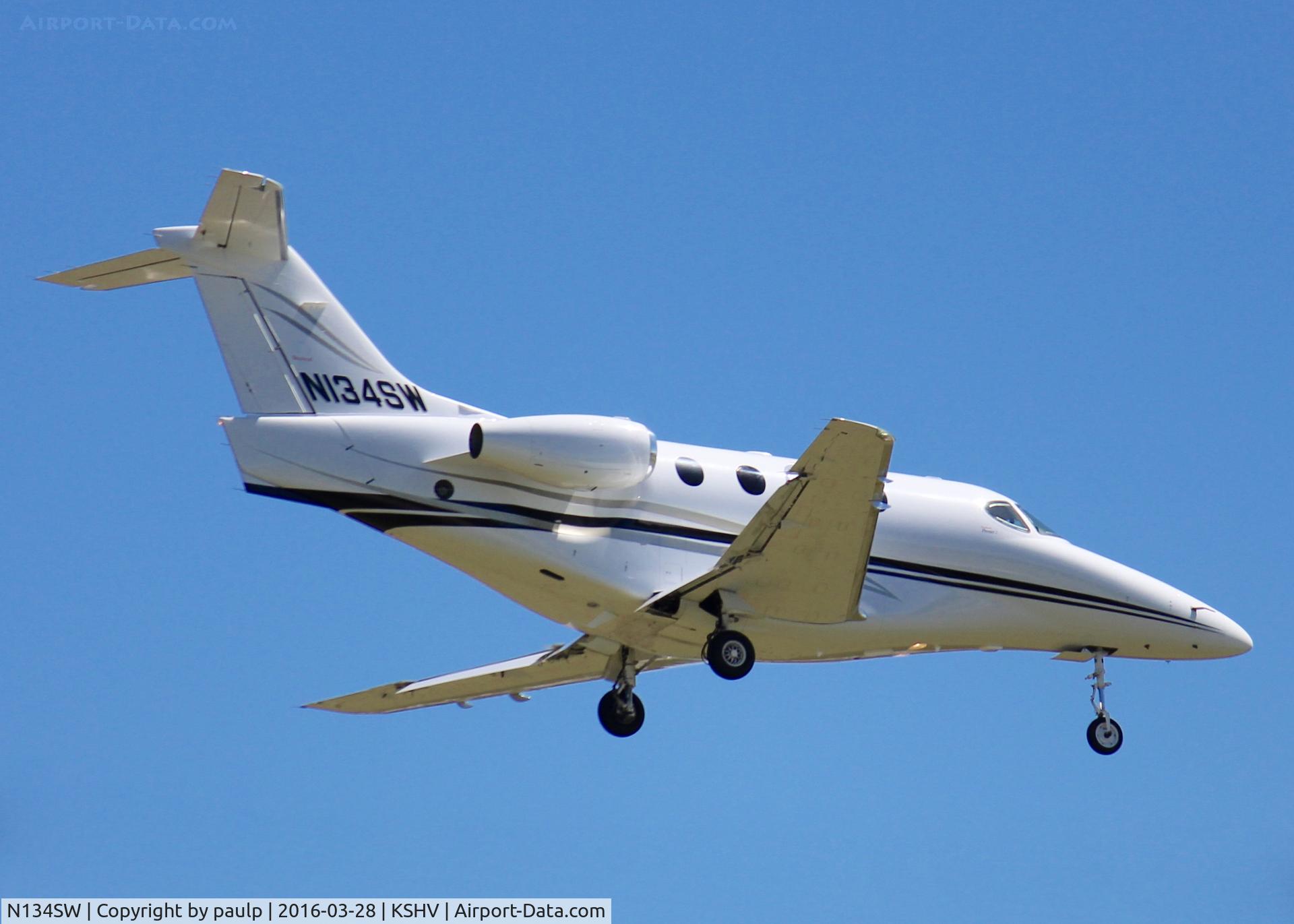 N134SW, Raytheon Aircraft Company 390 C/N RB-81, At Shreveport Regional.