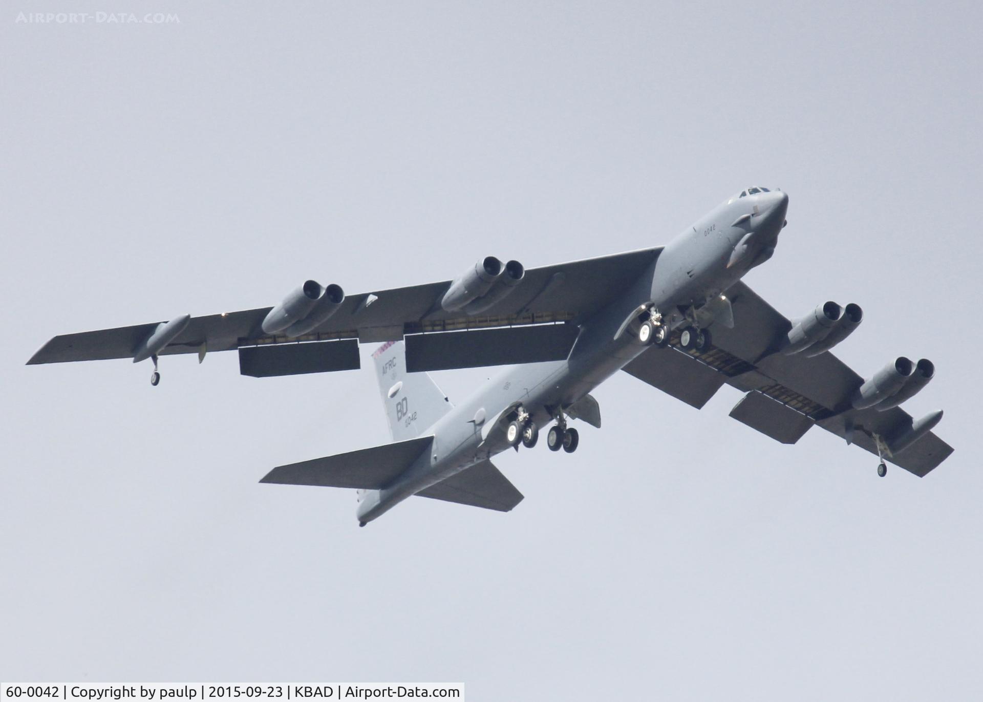 60-0042, 1960 Boeing B-52H Stratofortress C/N 464407, At Barksdale Air Force Base