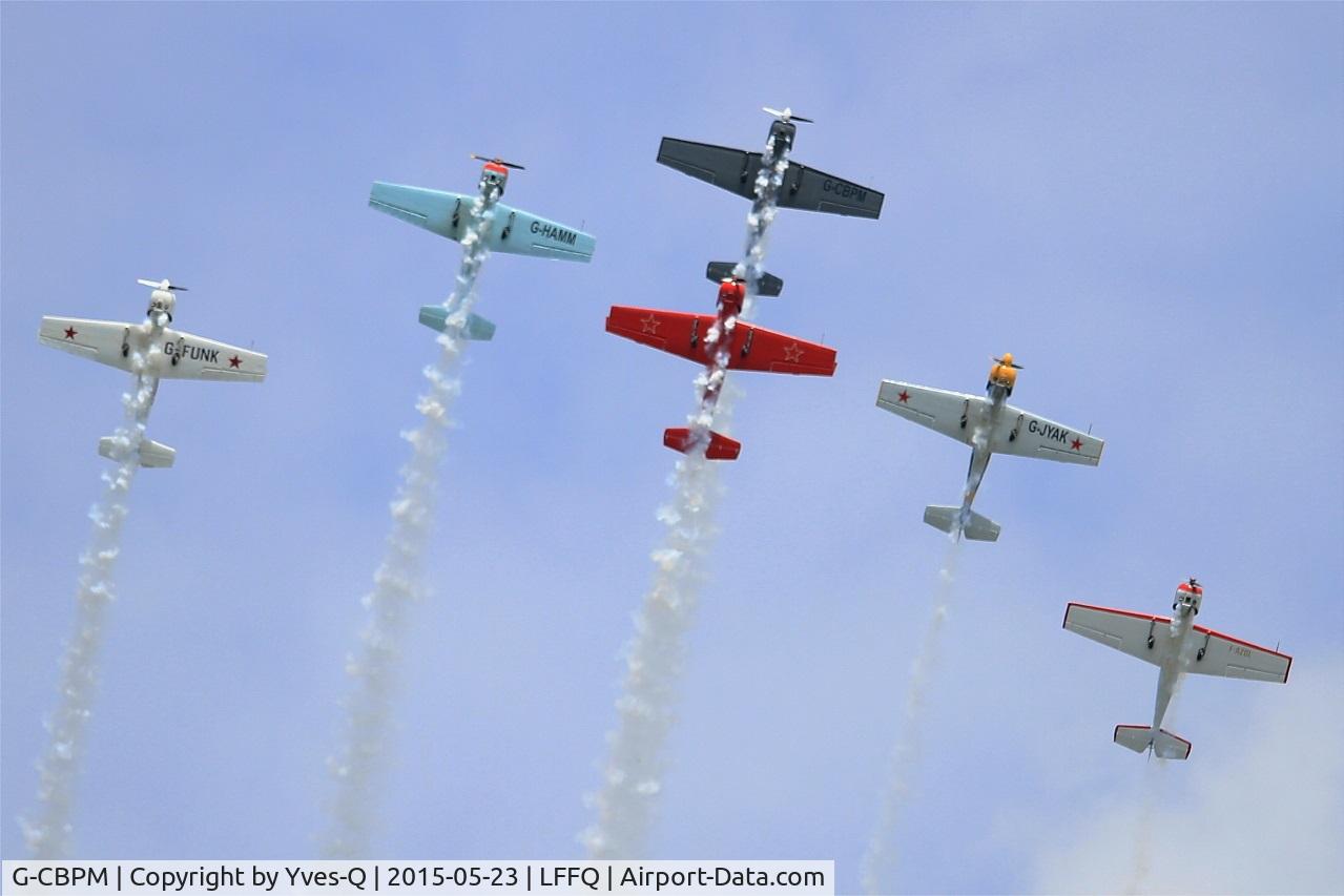 G-CBPM, 1981 Yakovlev Yak-50 C/N 812101, Yakovlev YAK-50, On display, La Ferté-Alais airfield (LFFQ) Airshow 2015
