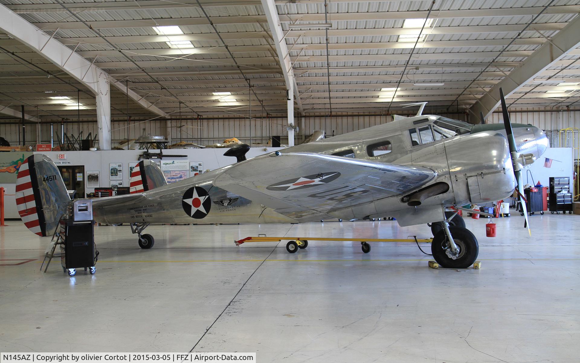 N145AZ, Beech D18S C/N A-235, CAF Arizona wing