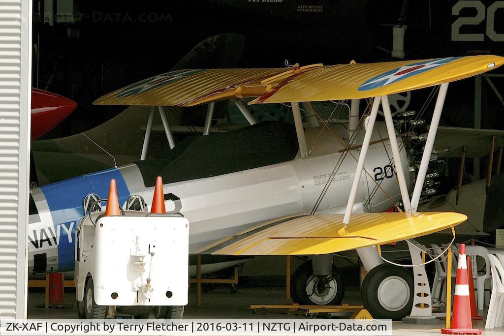 ZK-XAF, Boeing PT-13D Kaydet (E75) C/N 75-5907, At Tauranga