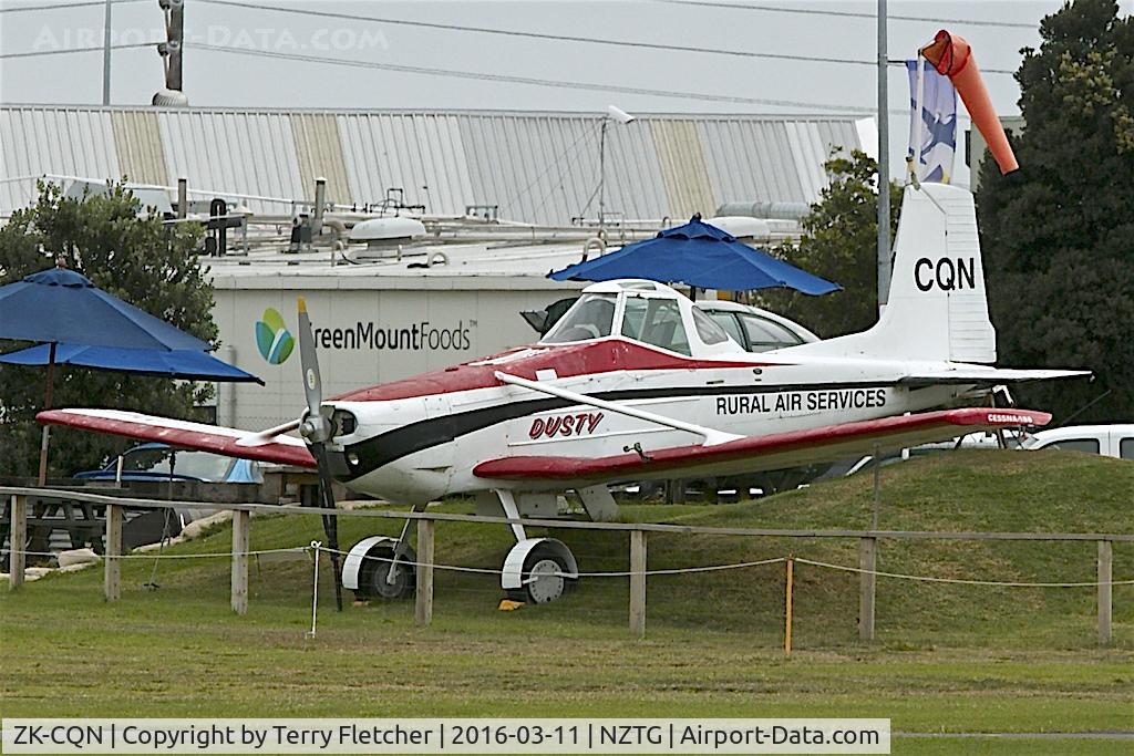 ZK-CQN, 1966 Cessna A188A Agwagon C/N 188-0109, At Tauranga