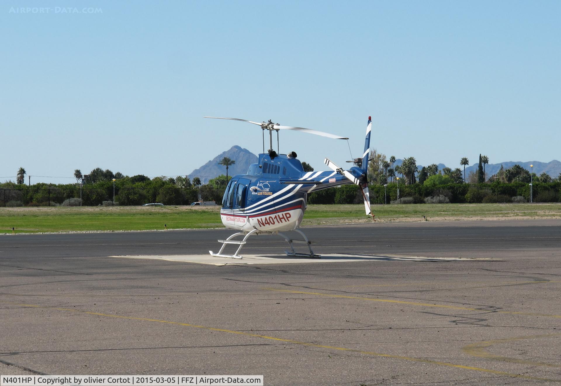 N401HP, 1981 Bell 206B C/N 3314, Falcon field