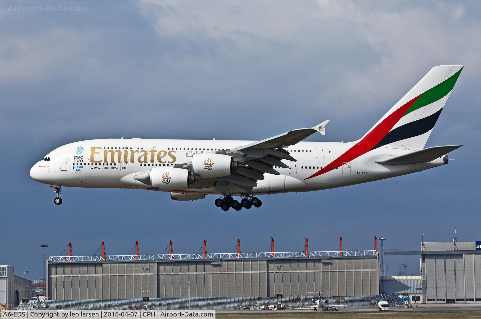 A6-EDS, 2011 Airbus A380-861 C/N 086, Copenhagen 7.4.16